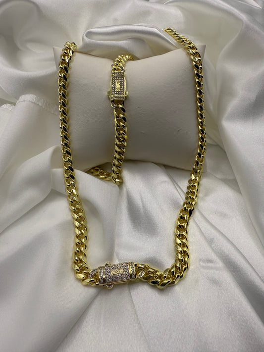 Unisex Cuban Link Set – 20” Necklace + 9” Bracelet