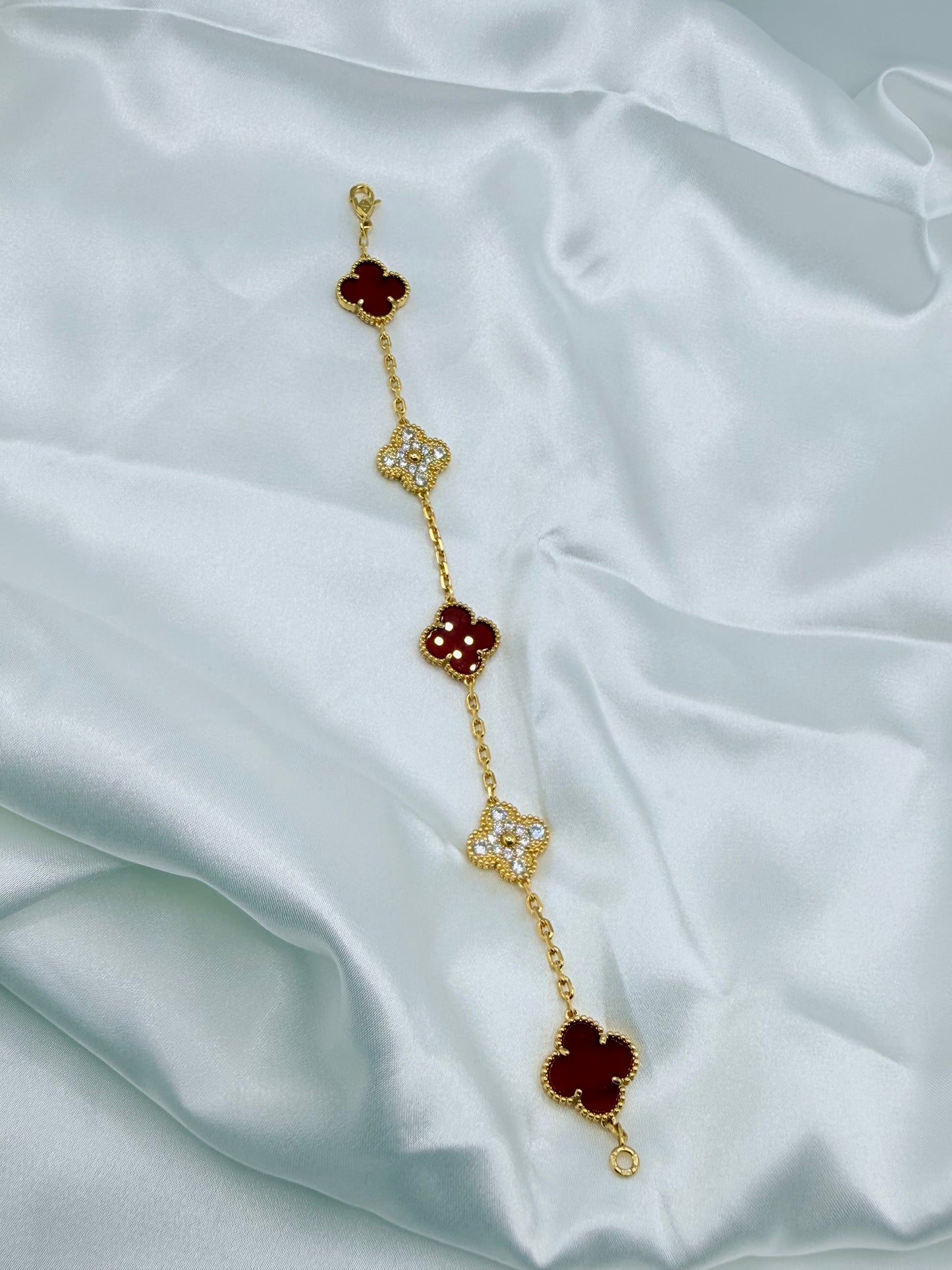 Clover Bracelet -Brass