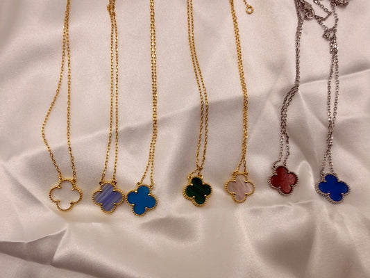 16" Dainty Clover Necklace – Gold Plated Lucky Charm