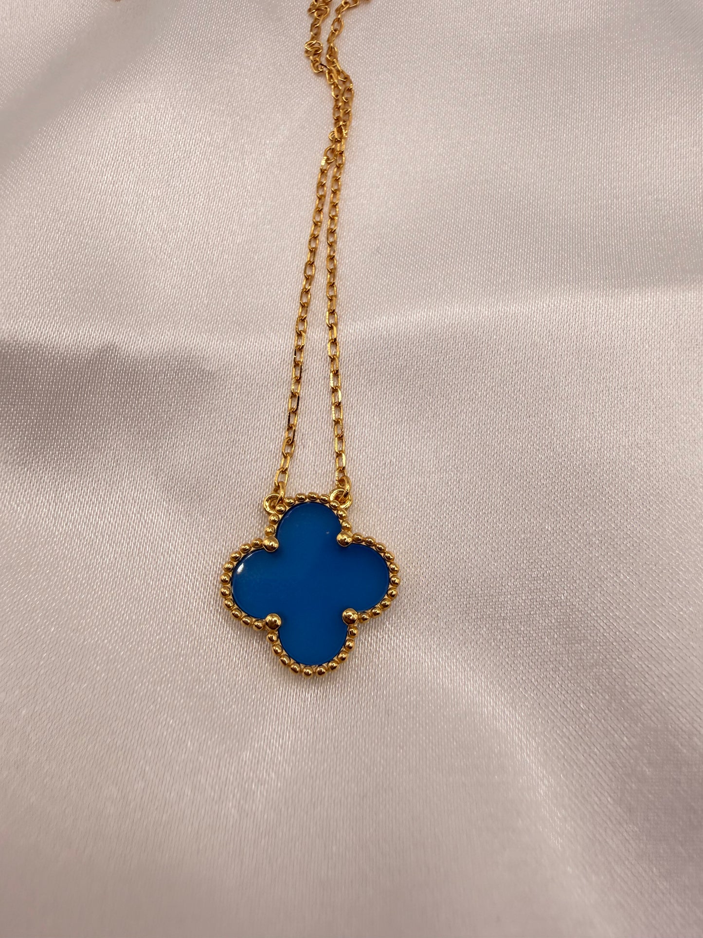 16" Dainty Clover Necklace – Gold Plated Lucky Charm