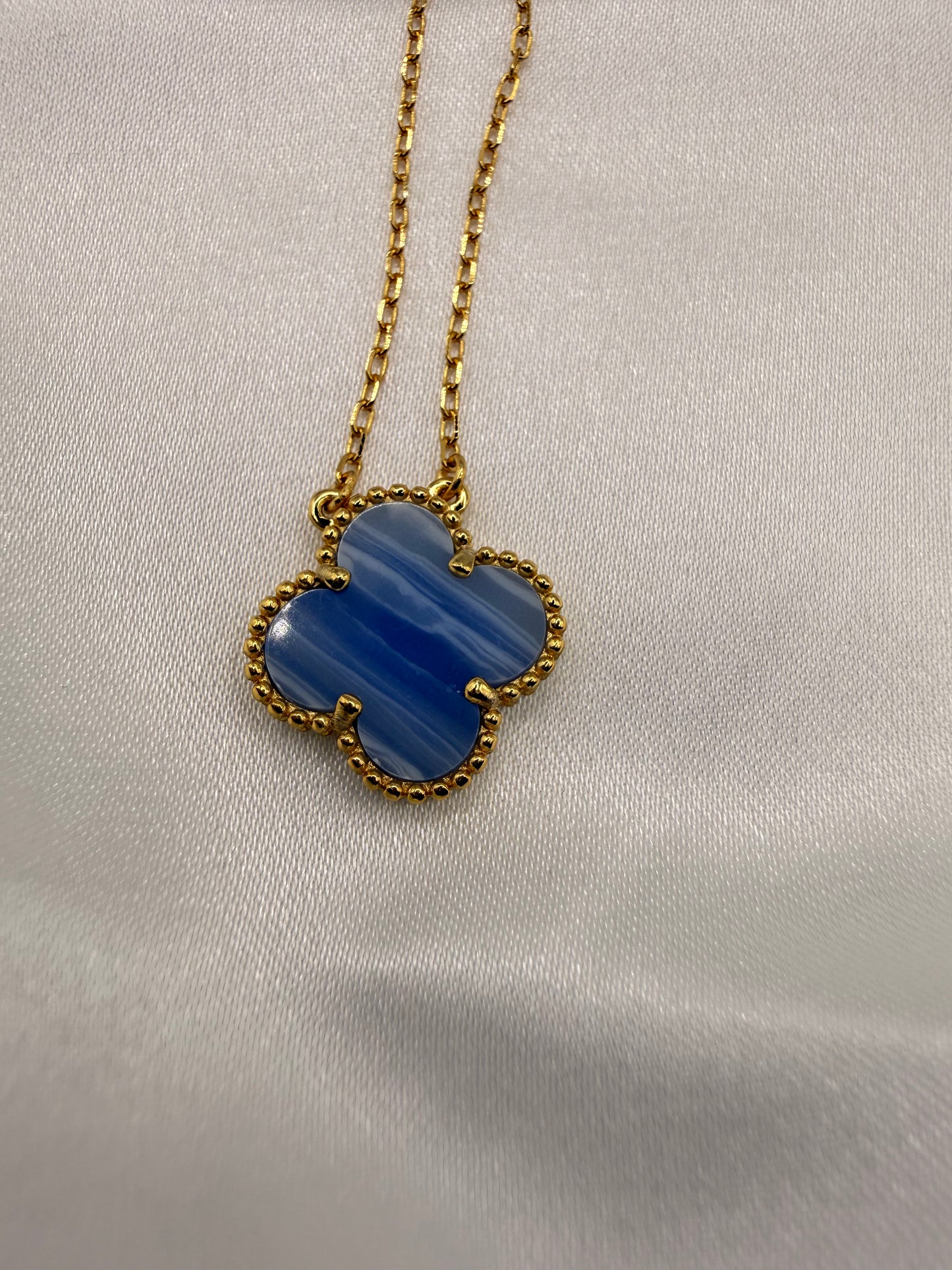 16" Dainty Clover Necklace – Gold Plated Lucky Charm